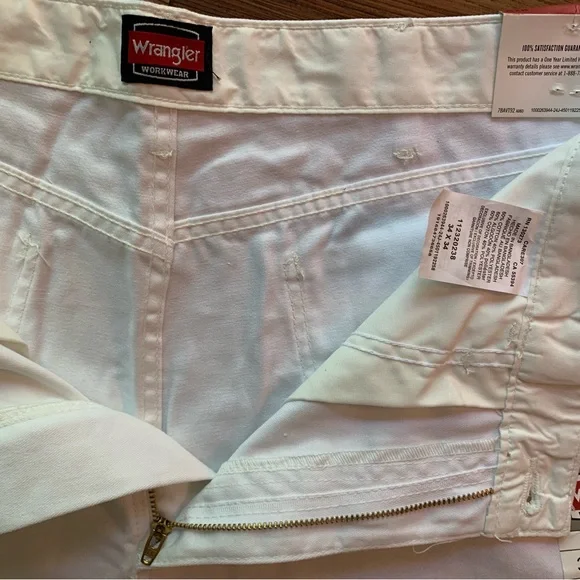 NWT WRANGLER Workwear Painters Pant Men's 34 x 34 White 112320238 Utility - Picture 4 of 11